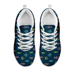 Cute Fish Pattern Print White Sneakers