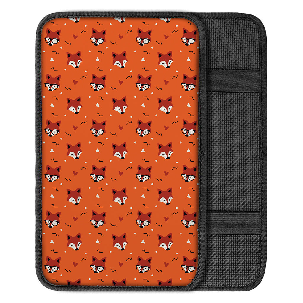 Cute Fox Pattern Print Car Center Console Cover