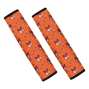 Cute Fox Pattern Print Car Seat Belt Covers