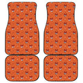 Cute Fox Pattern Print Front and Back Car Floor Mats