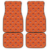 Cute Fox Pattern Print Front and Back Car Floor Mats