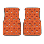 Cute Fox Pattern Print Front Car Floor Mats