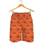 Cute Fox Pattern Print Men's Shorts