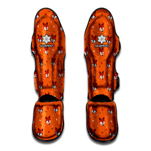 Cute Fox Pattern Print Muay Thai Shin Guard