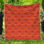 Cute Fox Pattern Print Quilt
