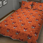 Cute Fox Pattern Print Quilt Bed Set