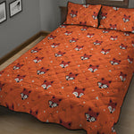 Cute Fox Pattern Print Quilt Bed Set