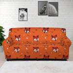 Cute Fox Pattern Print Sofa Cover
