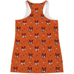 Cute Fox Pattern Print Women's Racerback Tank Top