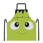 Cute Frankenstein Face Print Apron