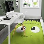 Cute Frankenstein Face Print Area Rug