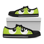 Cute Frankenstein Face Print Black Low Top Shoes 