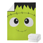 Cute Frankenstein Face Print Blanket