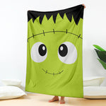 Cute Frankenstein Face Print Blanket