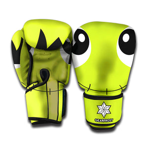 Cute Frankenstein Face Print Boxing Gloves