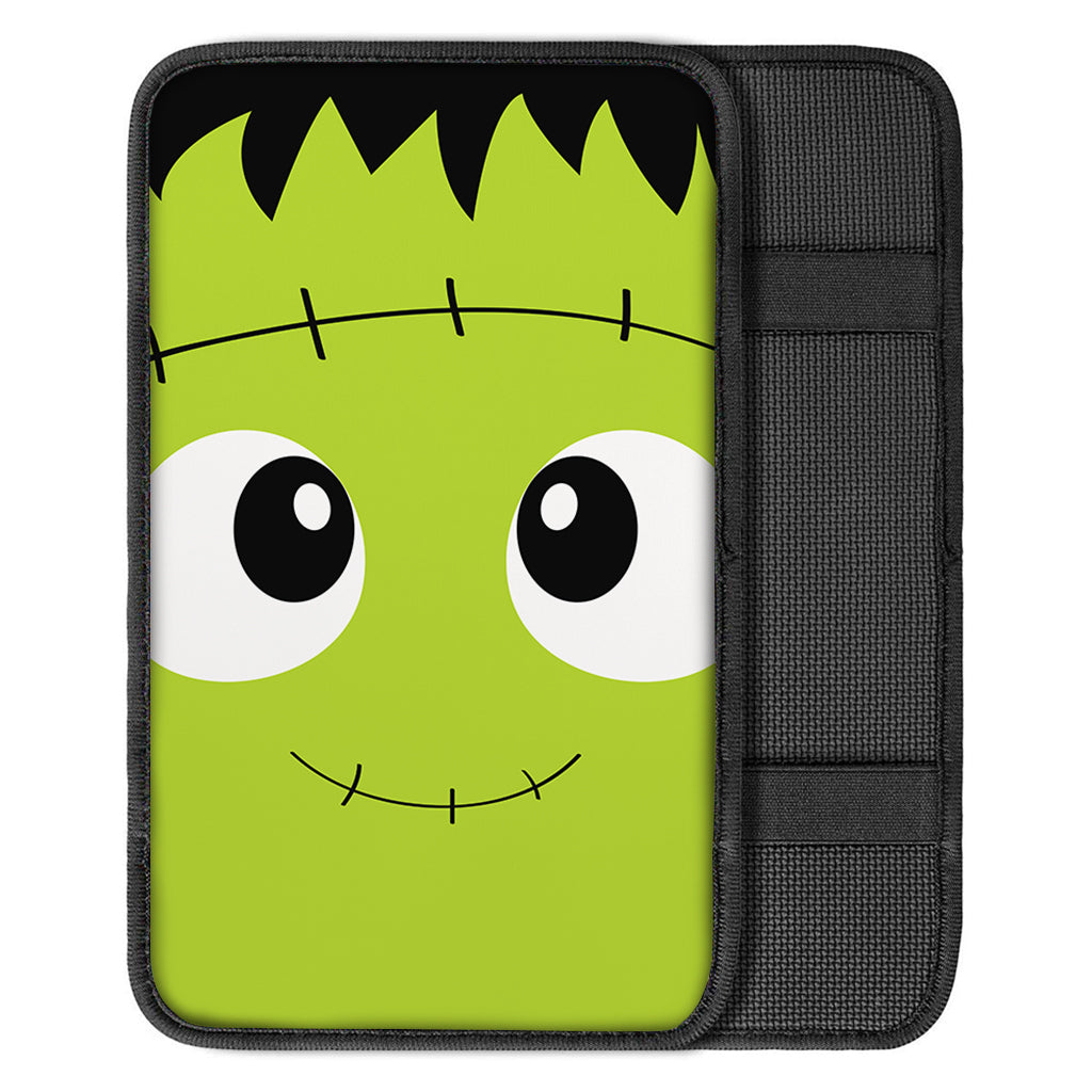 Cute Frankenstein Face Print Car Center Console Cover