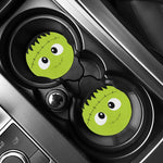 Cute Frankenstein Face Print Car Coasters