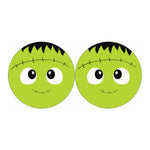 Cute Frankenstein Face Print Car Coasters