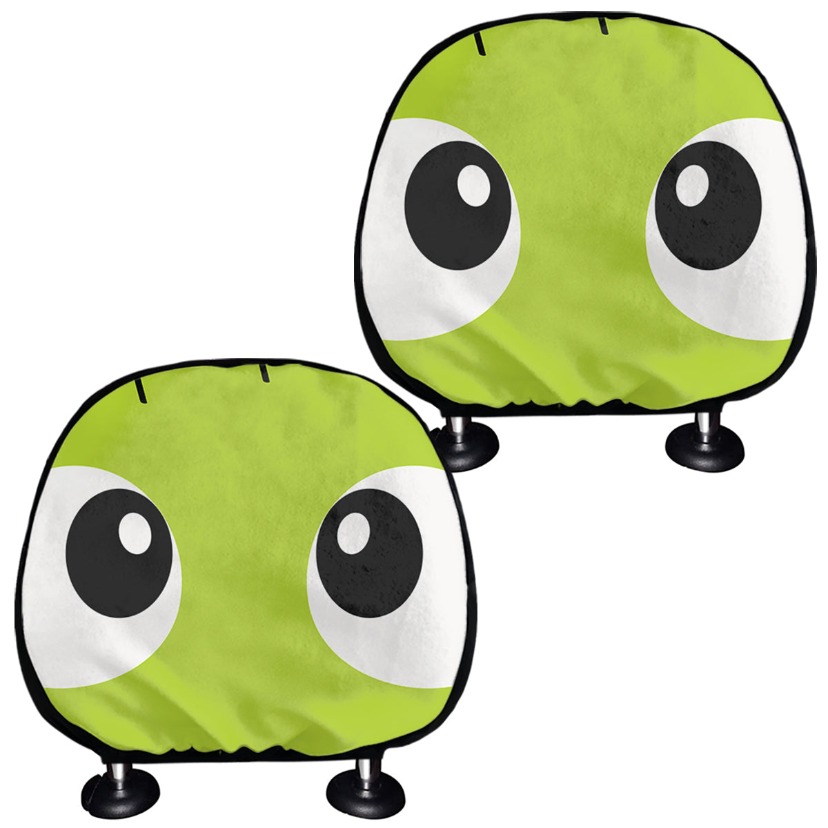 Cute Frankenstein Face Print Car Headrest Covers
