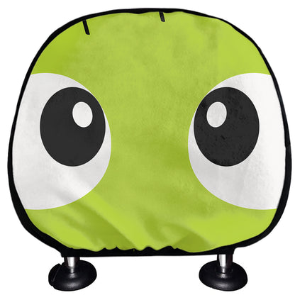 Cute Frankenstein Face Print Car Headrest Covers
