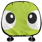 Cute Frankenstein Face Print Car Headrest Covers