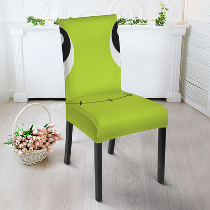 Cute Frankenstein Face Print Dining Chair Slipcover