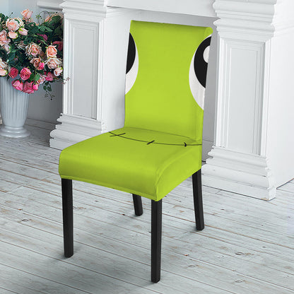Cute Frankenstein Face Print Dining Chair Slipcover