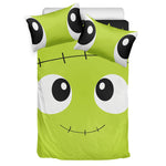 Cute Frankenstein Face Print Duvet Cover Bedding Set