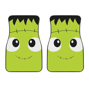 Cute Frankenstein Face Print Front Car Floor Mats