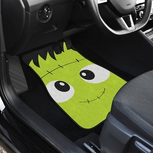 Cute Frankenstein Face Print Front Car Floor Mats