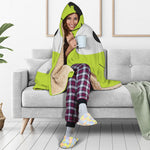 Cute Frankenstein Face Print Hooded Blanket