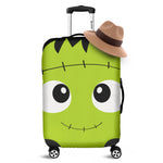 Cute Frankenstein Face Print Luggage Cover