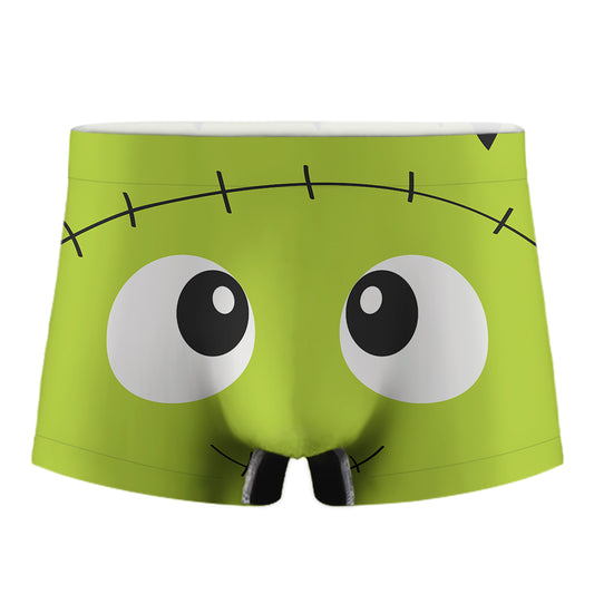 Cute Frankenstein Face Print Men's Boxer Briefs