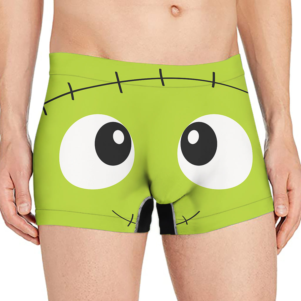 Cute Frankenstein Face Print Men's Boxer Briefs