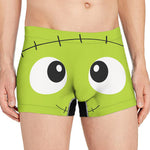 Cute Frankenstein Face Print Men's Boxer Briefs