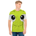 Cute Frankenstein Face Print Men's T-Shirt