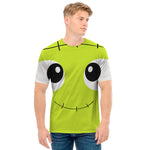 Cute Frankenstein Face Print Men's T-Shirt
