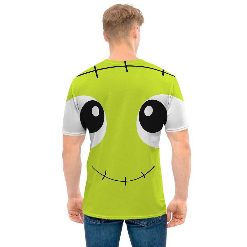 Cute Frankenstein Face Print Men's T-Shirt