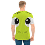 Cute Frankenstein Face Print Men's T-Shirt