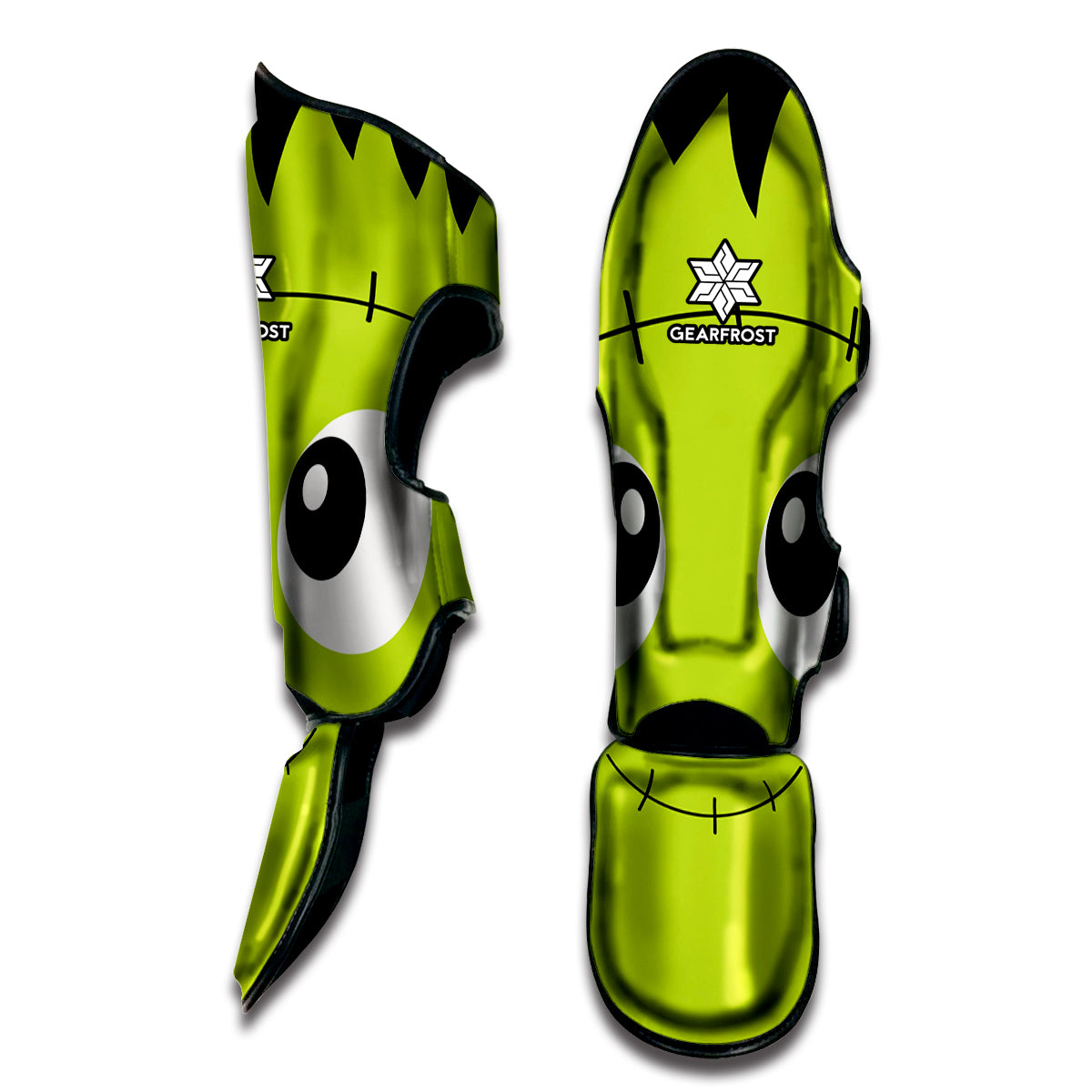 Cute Frankenstein Face Print Muay Thai Shin Guard