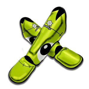 Cute Frankenstein Face Print Muay Thai Shin Guard