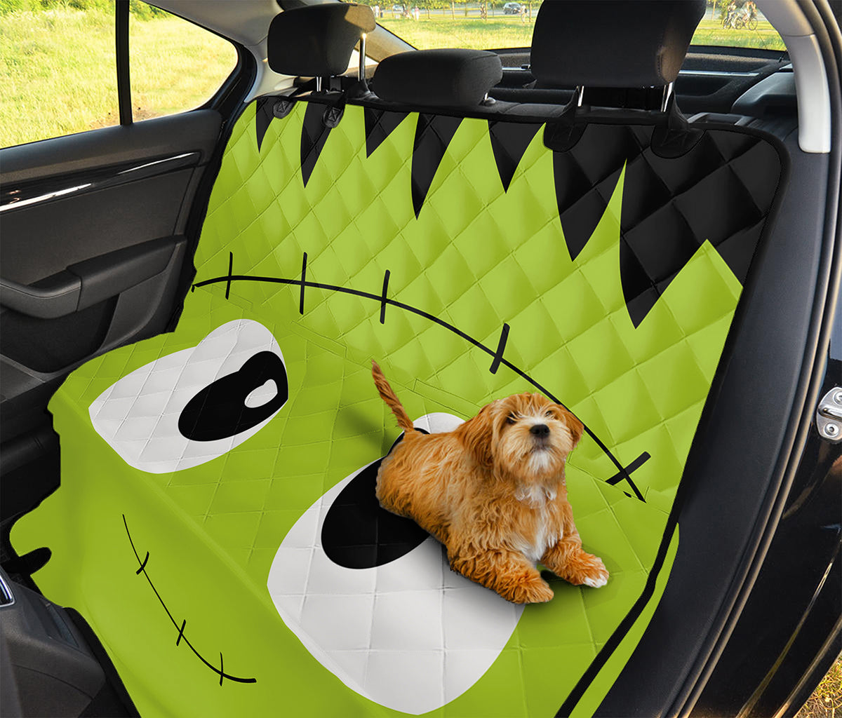 Cute Frankenstein Face Print Pet Car Back Seat Cover