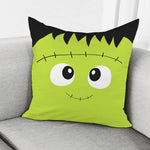 Cute Frankenstein Face Print Pillow Cover