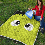 Cute Frankenstein Face Print Quilt