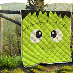 Cute Frankenstein Face Print Quilt
