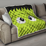 Cute Frankenstein Face Print Quilt