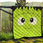 Cute Frankenstein Face Print Quilt