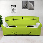 Cute Frankenstein Face Print Sofa Cover