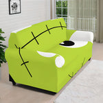 Cute Frankenstein Face Print Sofa Cover