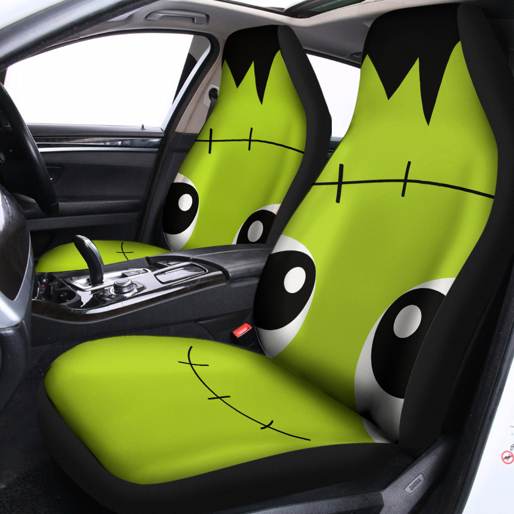 Cute Frankenstein Face Print Universal Fit Car Seat Covers